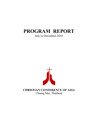 2010 July-Dec Program Report