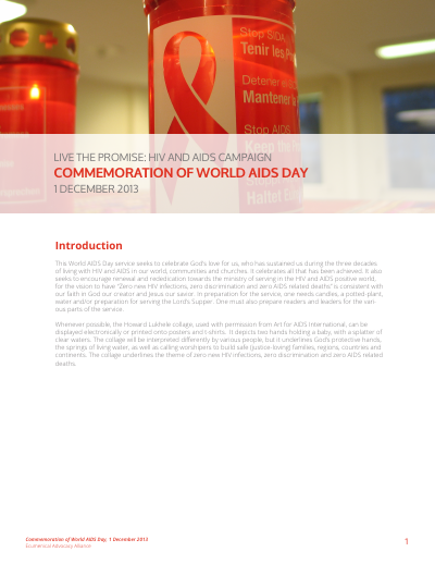 Aids sunday 2013