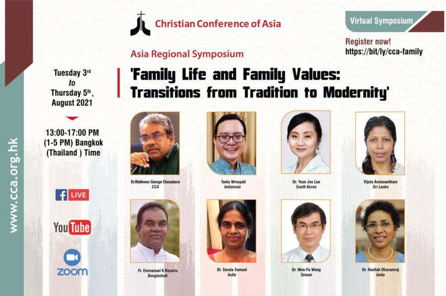 Christian Conference of Asia  to organise Regional Symposium on ‘Family Life and Family Values: Transition from Tradition to Modernity’