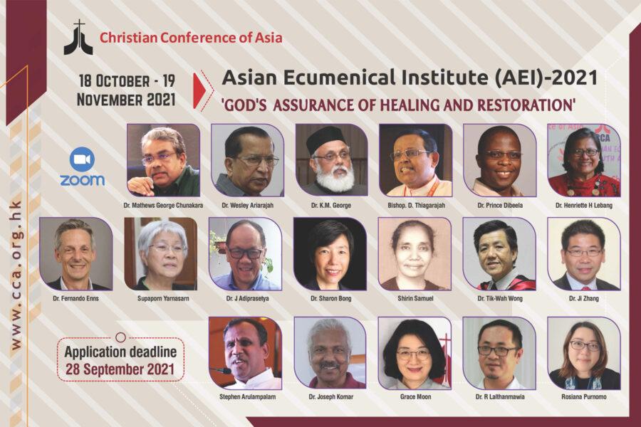 CCA’s annual Asian Ecumenical Institute (AEI)–2021 to focus on the theme ‘God’s Assurance of Healing and Restoration’