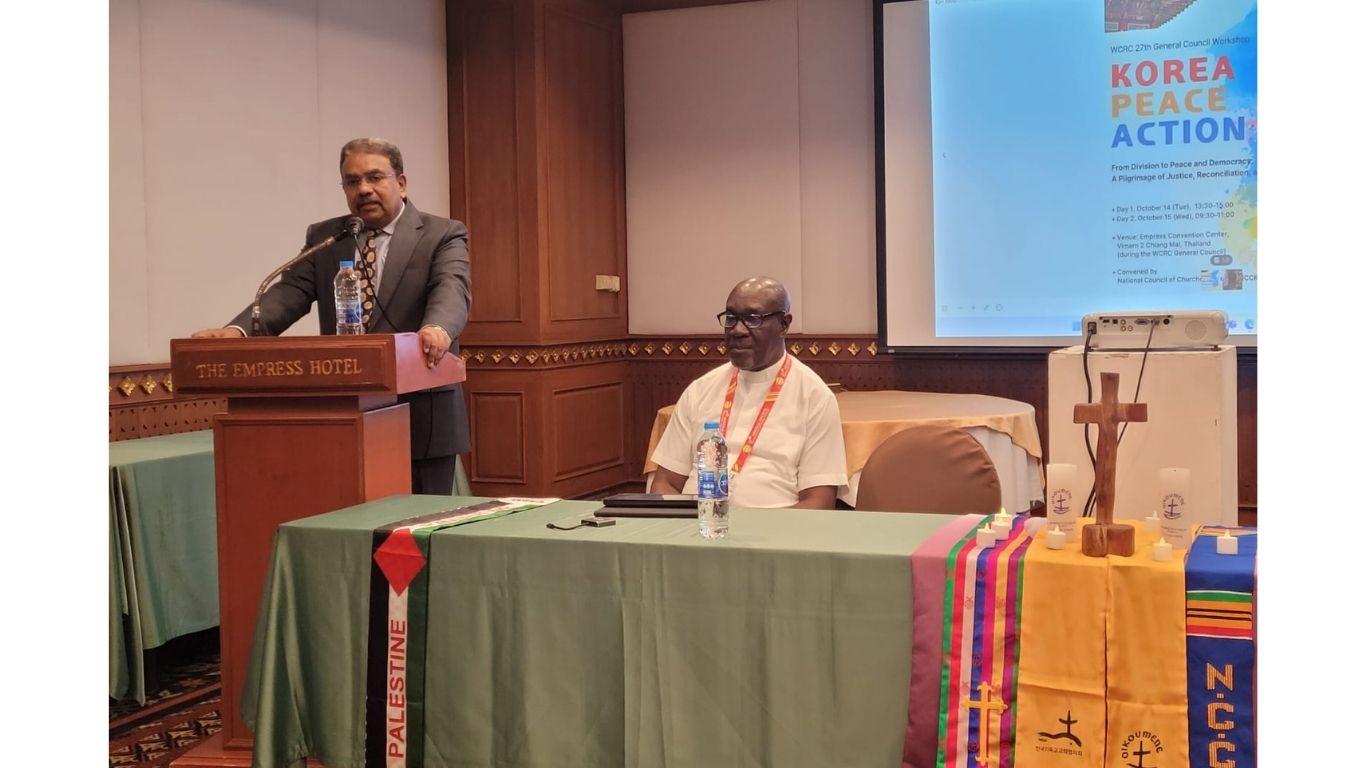 CCA General Secretary urges greater Asian participation and solidarity in Korean Peninsula peace advocacy at WCRC General Council