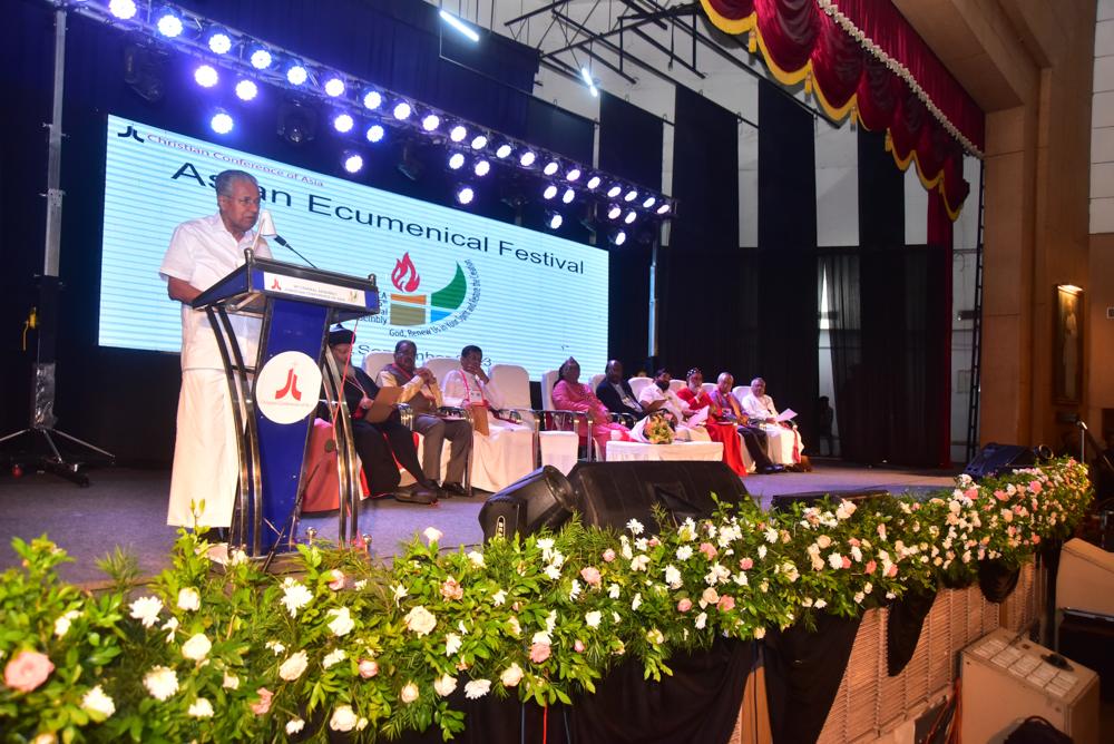 Kerala Chief Minister inaugurates first-ever Asian Ecumenical Festival, as part of CCA General Assembly